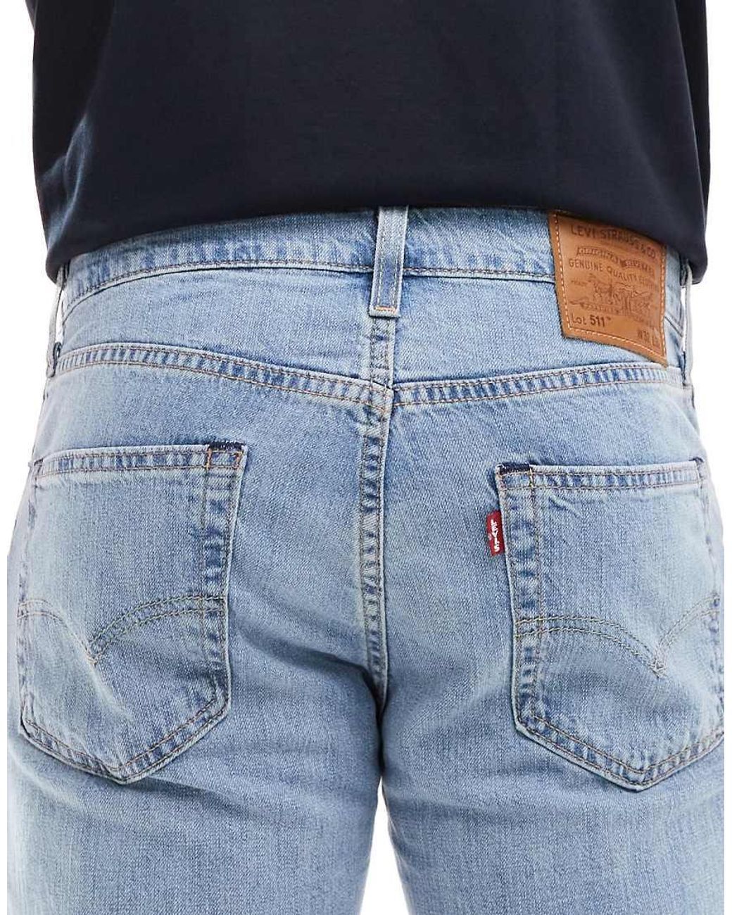 Levi's Blue 511 Slim Fit Lightweight Jeans for men