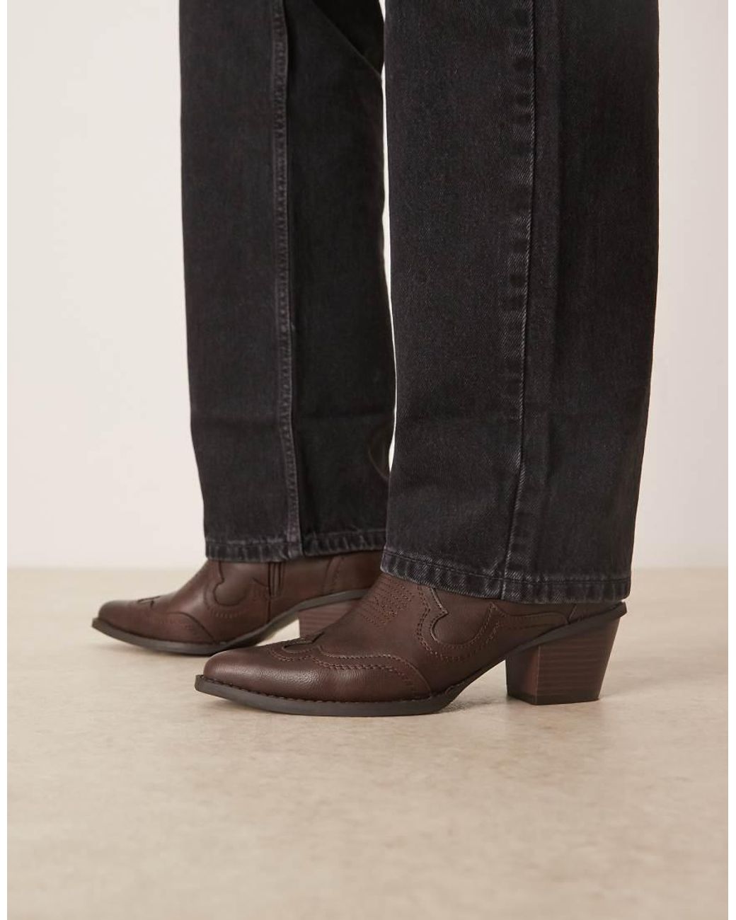 ASOS Black Western Chelsea Boots for men