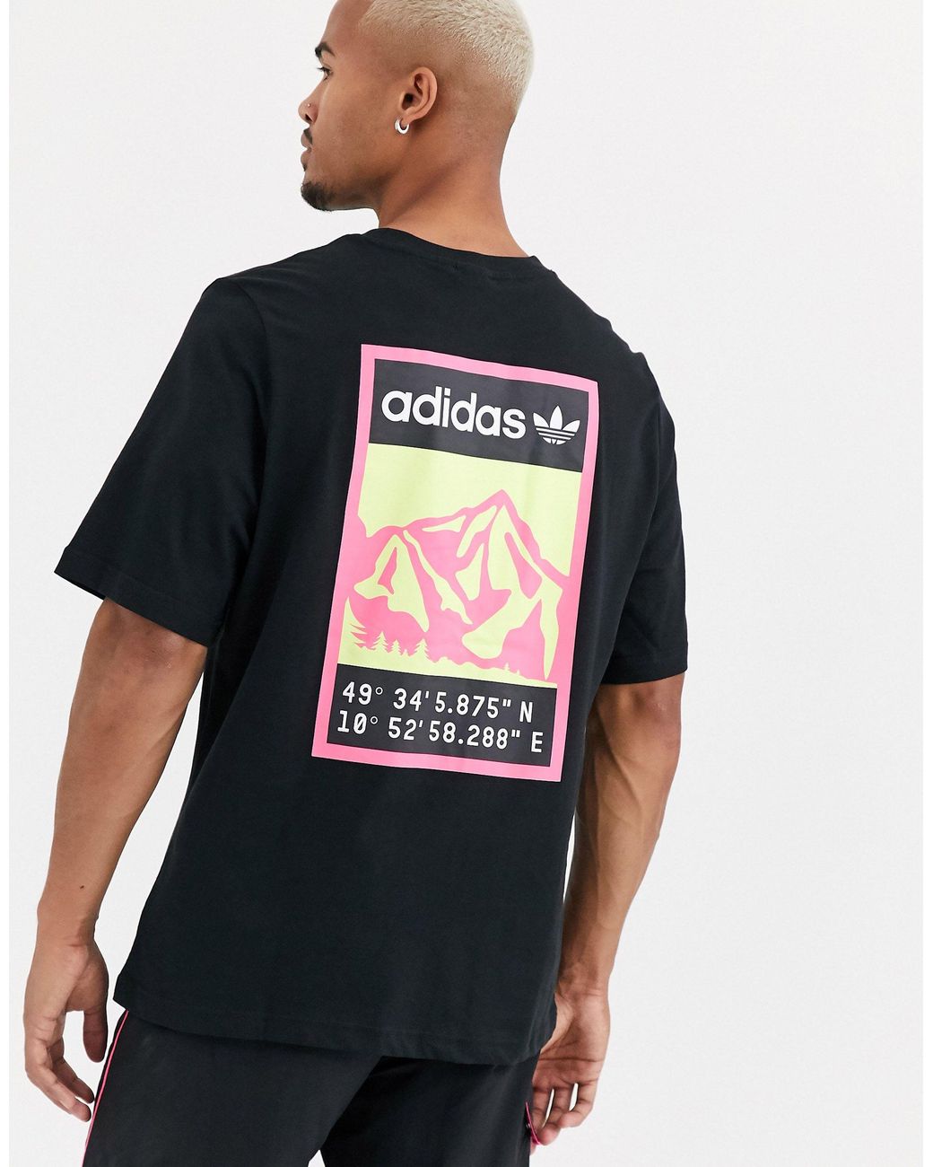 adidas Originals – Adiplore – T-Shirt mit Print hinten in Schwarz für  Herren | Lyst DE