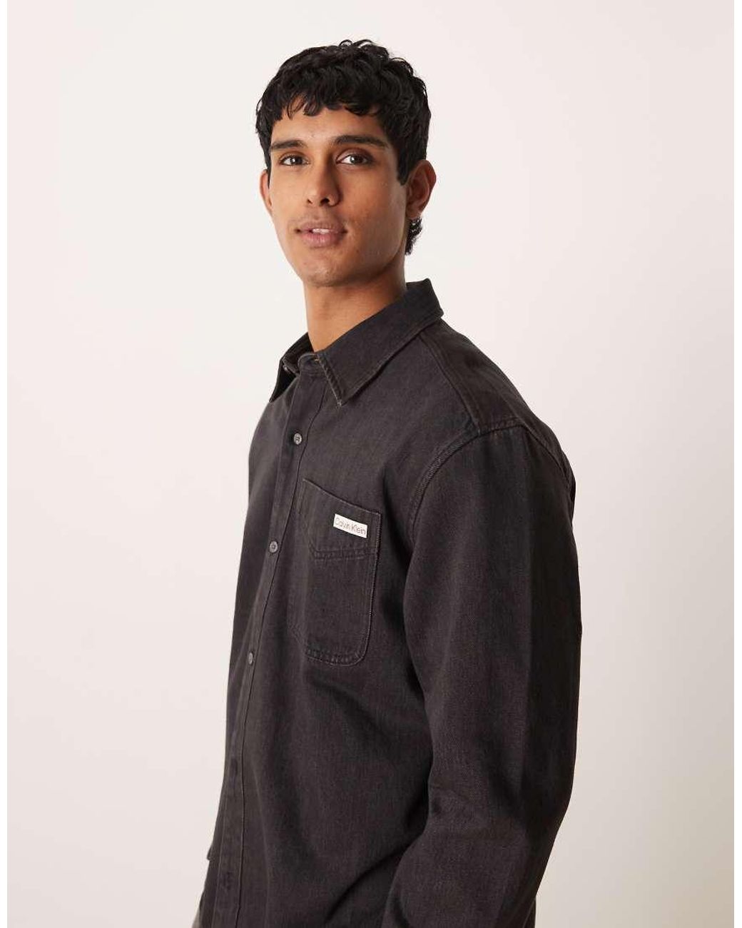 Calvin Klein Blue Denim Shirt for men