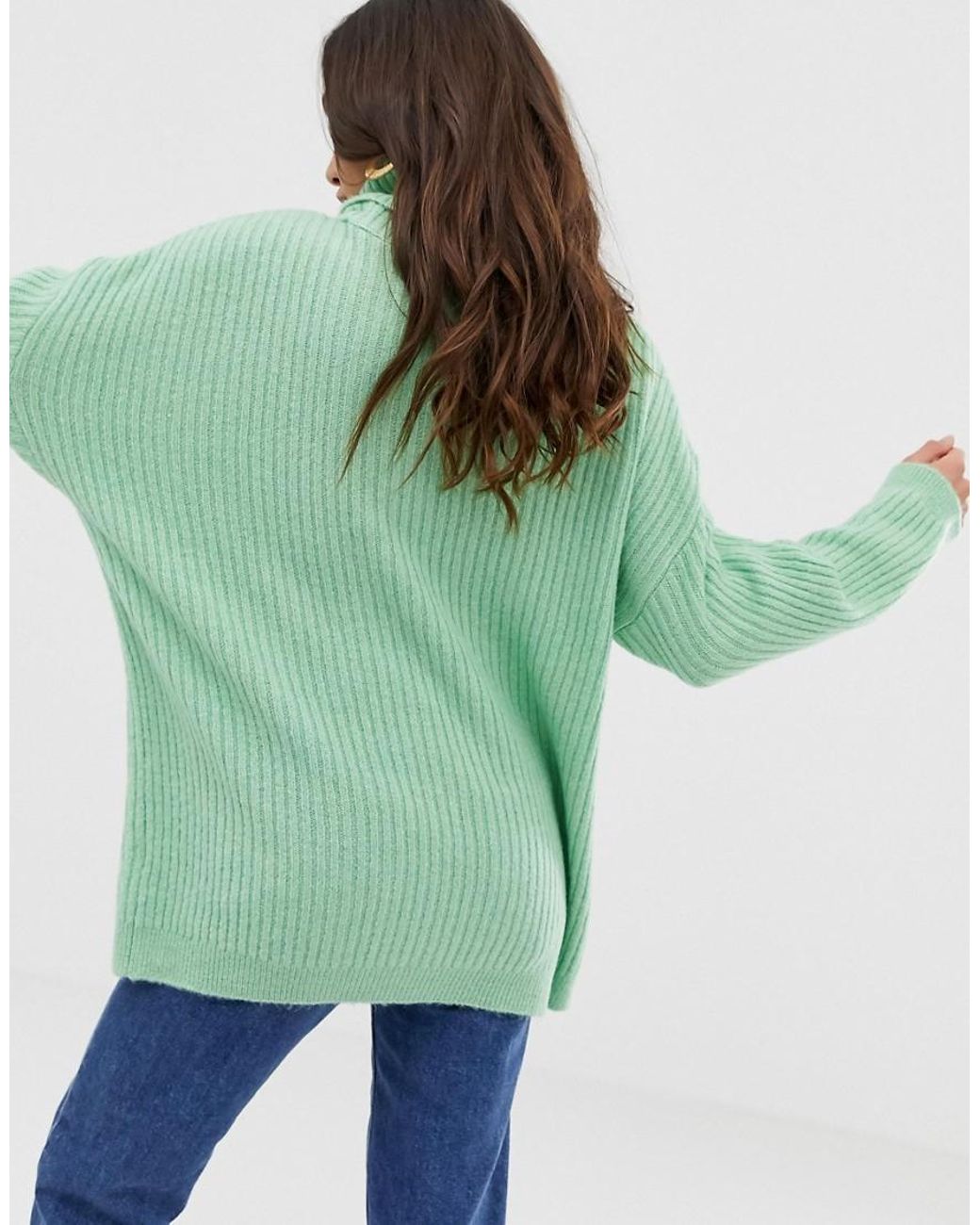 Lana Stradivarius Stradivarius Tops Punto Jersey Cuello Alto