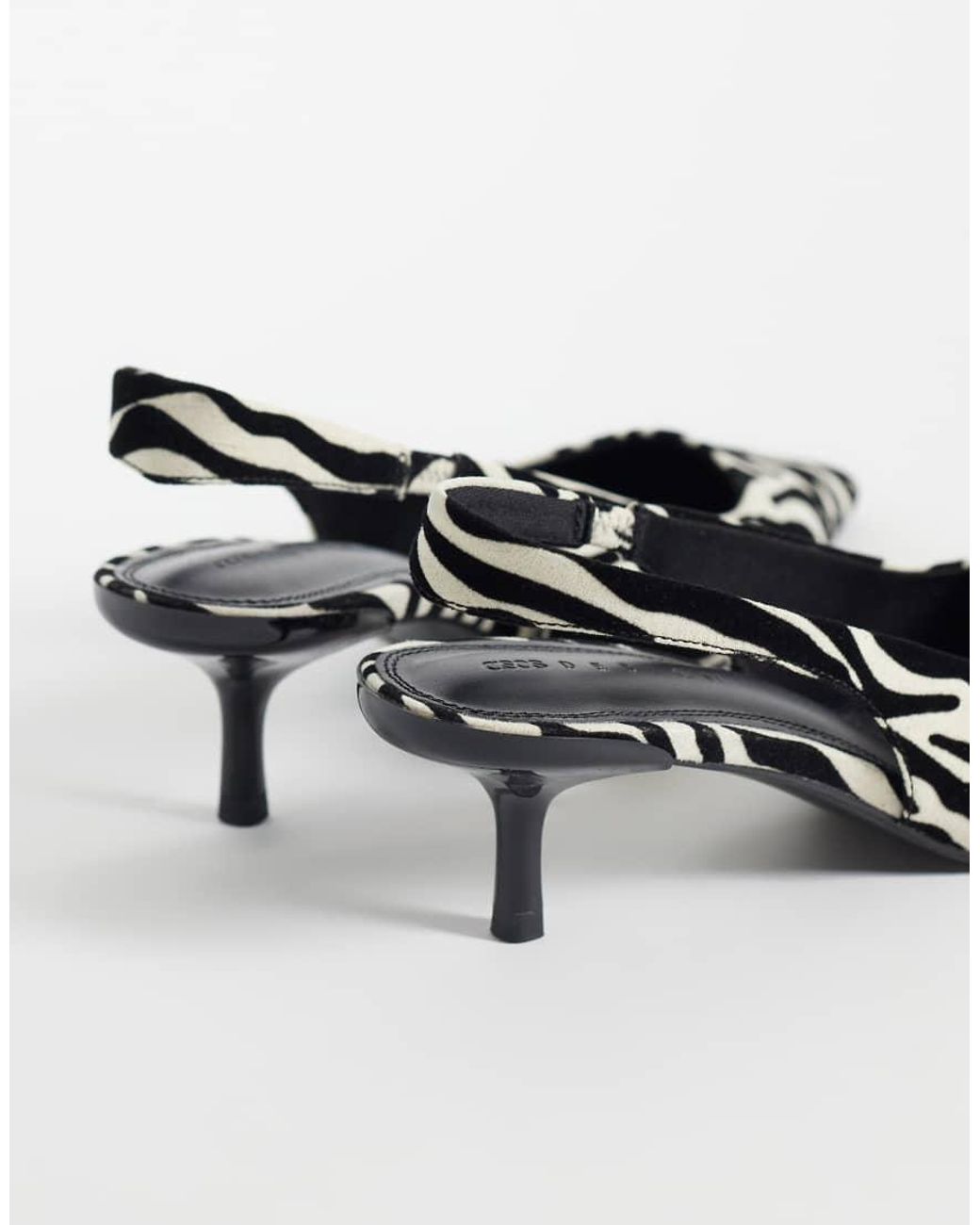ASOS White Signature Kitten Heeled Shoes