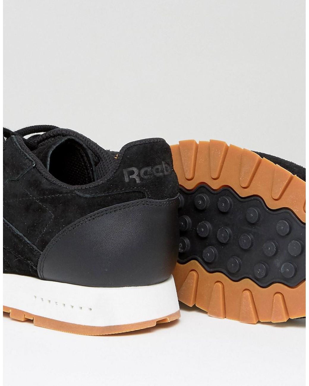 Reebok Classic Suede Gum Sole Trainers In Black Bs7892 for Men | Lyst UK