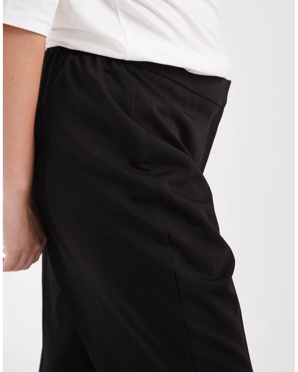 Vero Moda White High Waist Pull-on Flared Pants
