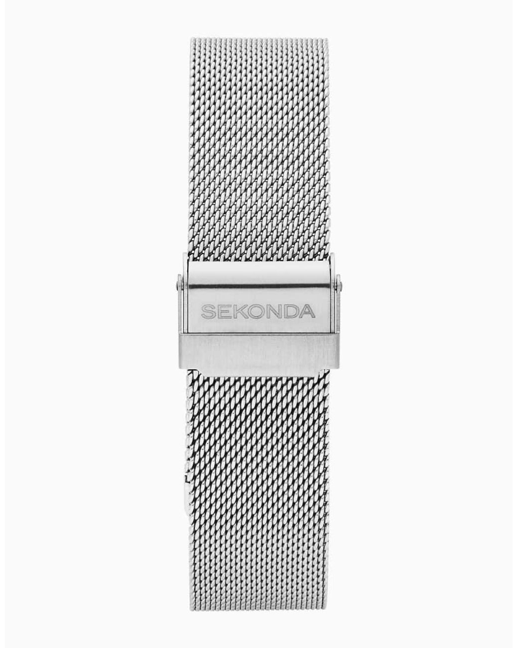 Sekonda Black Motion Lux 37Mm Rectangular Smartwatch With Bracelet