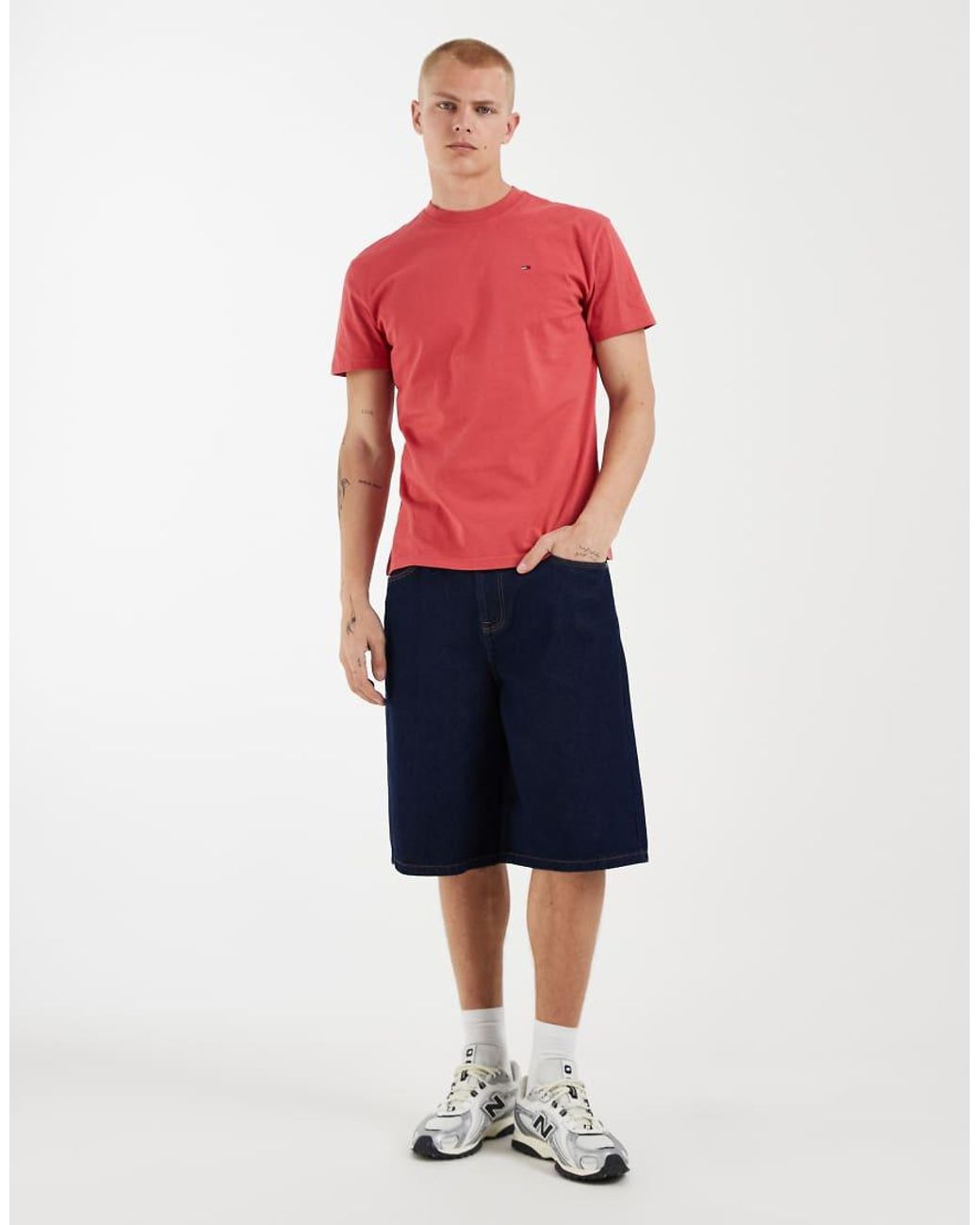 Tommy Hilfiger White Flag Logo T-shirt for men