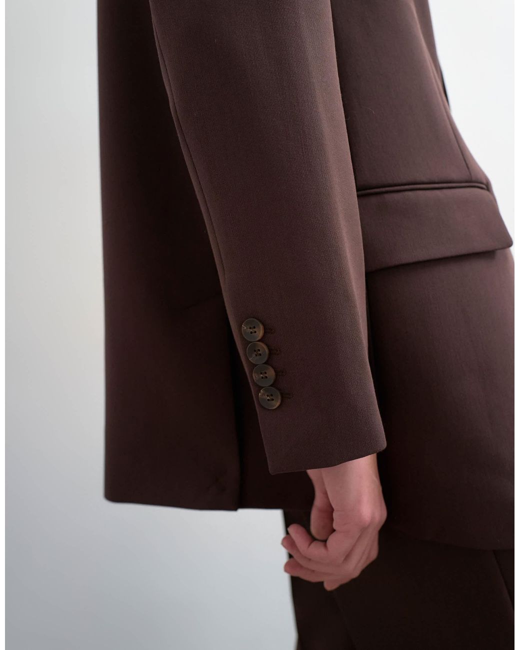 TOPSHOP Brown – relaxed-fit-blazer