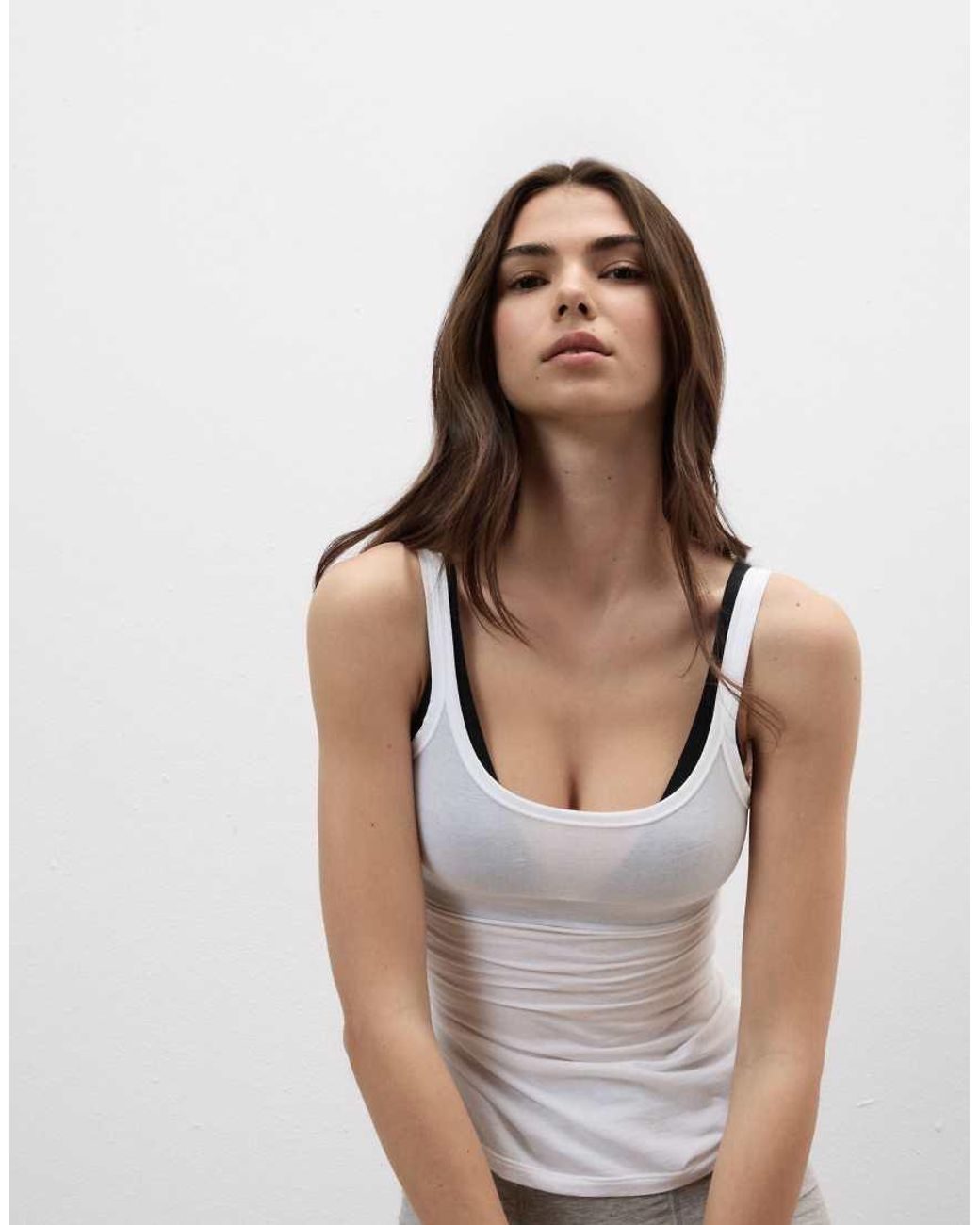 Intimissimi White Ultralight Cotton Top