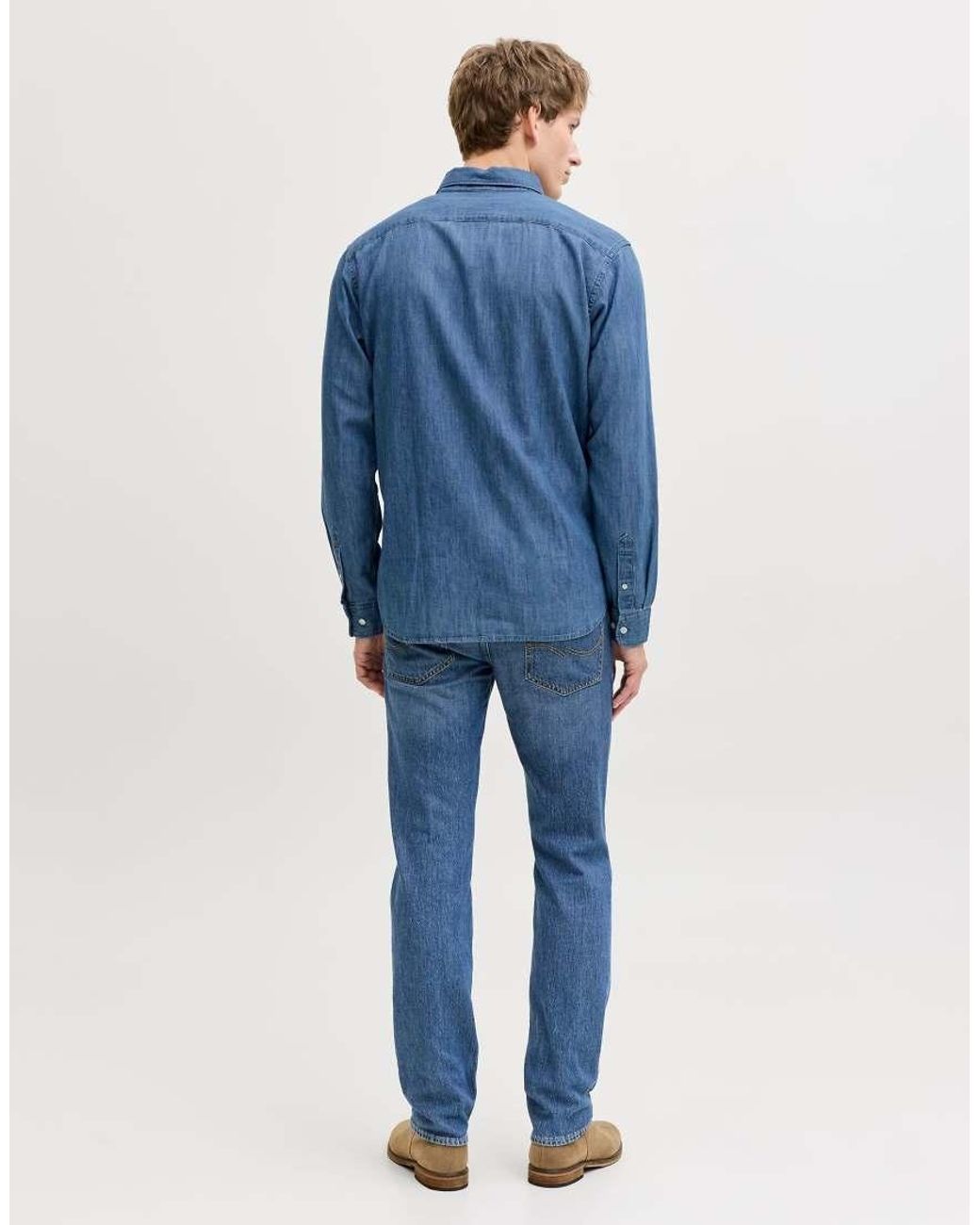 Jack & Jones Regular-Fit Jeans in het Blue voor heren