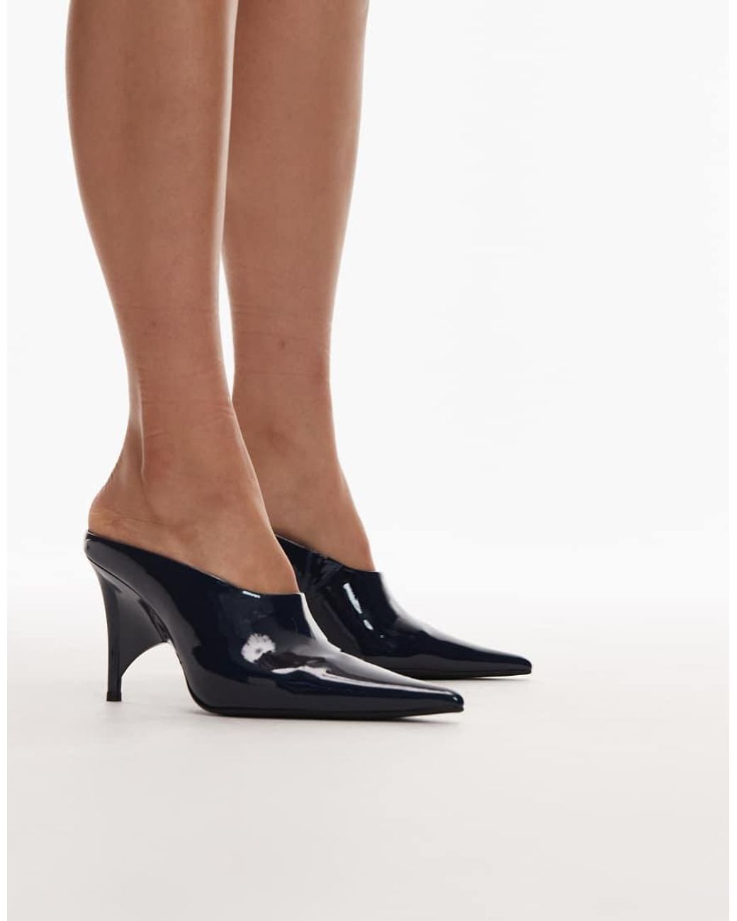 Jeffrey Campbell White Favrile Heeled Mules