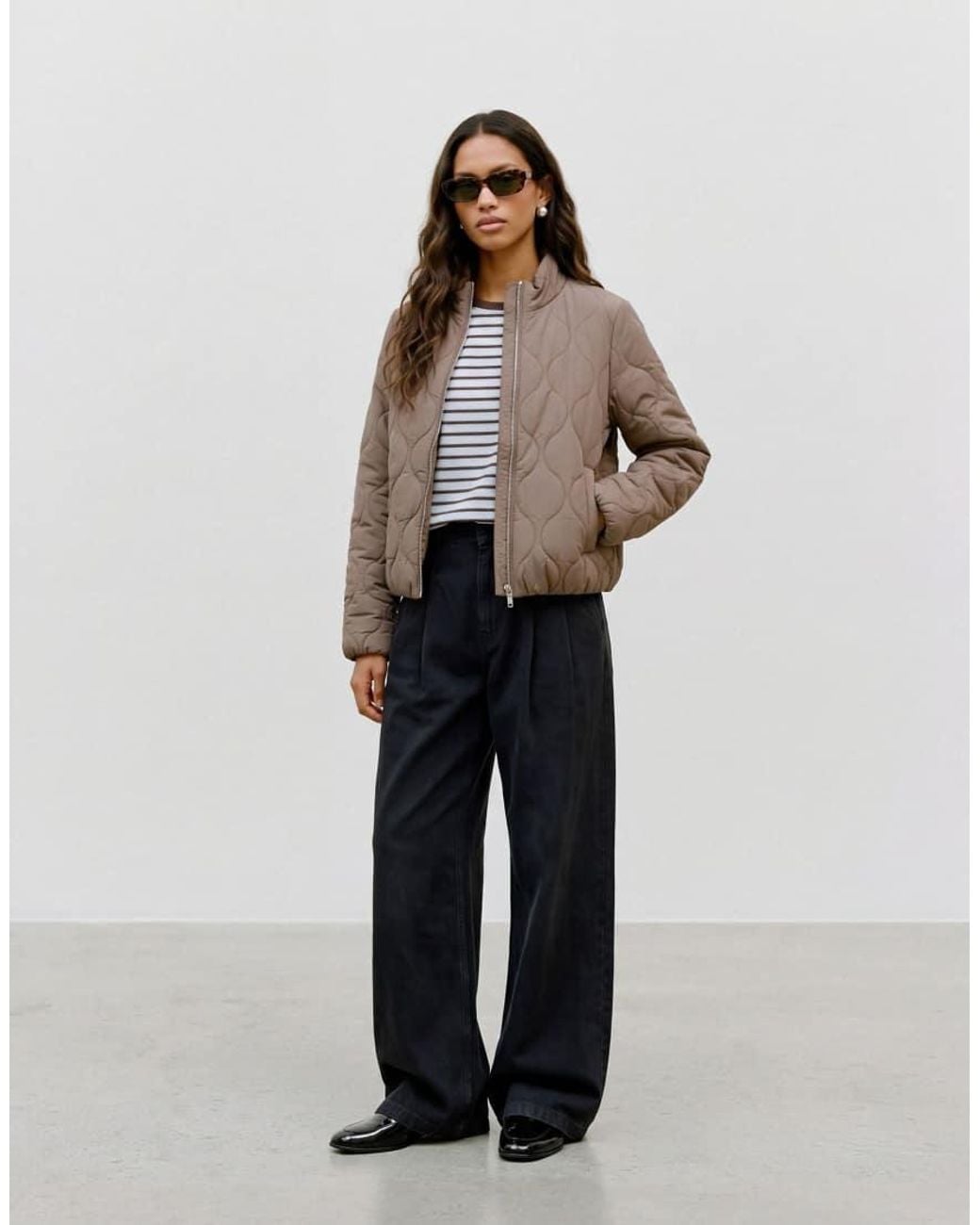 Vero Moda Brown Quilted Jacket