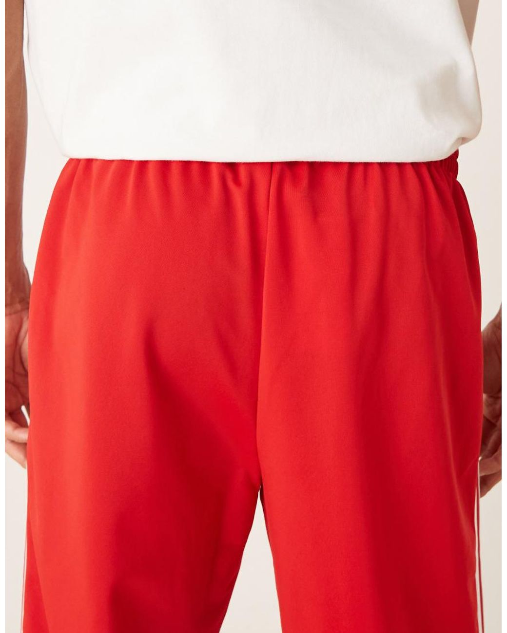 Adidas Originals Red Firebird Track Pants for men