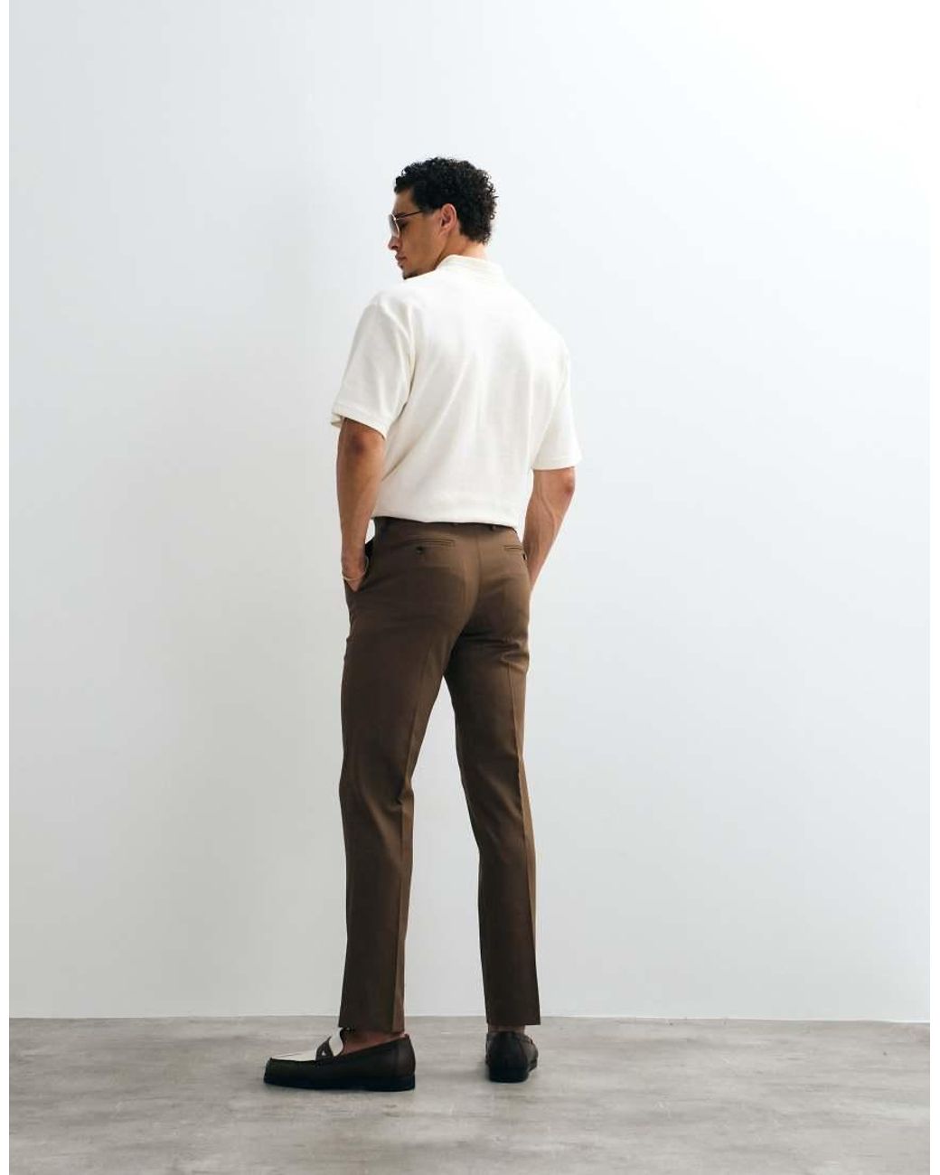 ASOS White Mix & Match Slim Suit Pants for men
