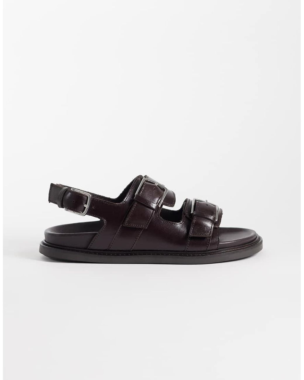 & Other Stories Brown Leather Sandals