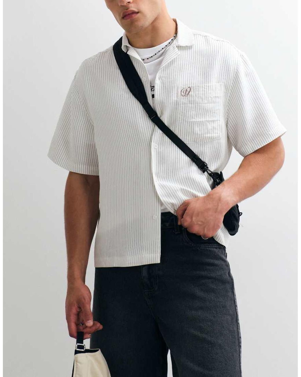 Good For Nothing Brown baggy Denim Jorts for men