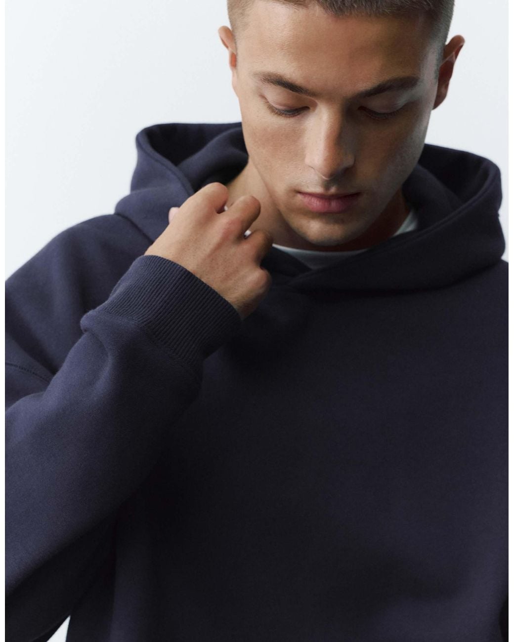 Pull&Bear Hoodie in Blue für Herren