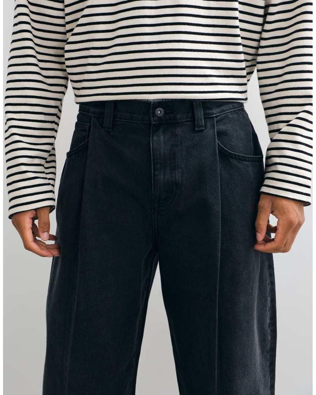 ASOS Blue Slim Barrel Jeans for men