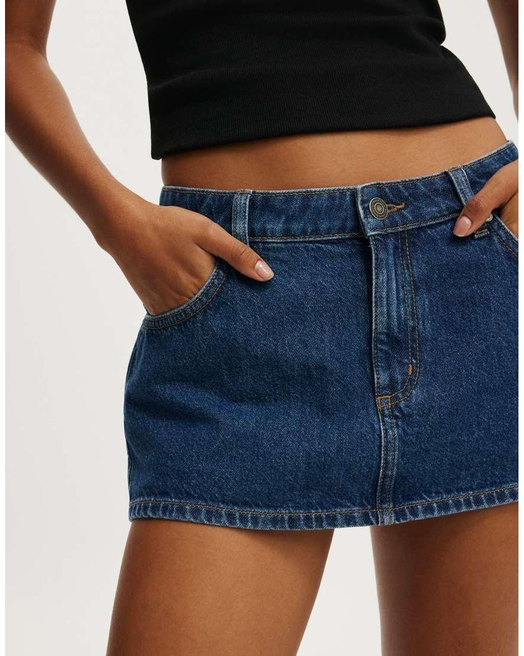 Cotton On Blue Original Denim Skort