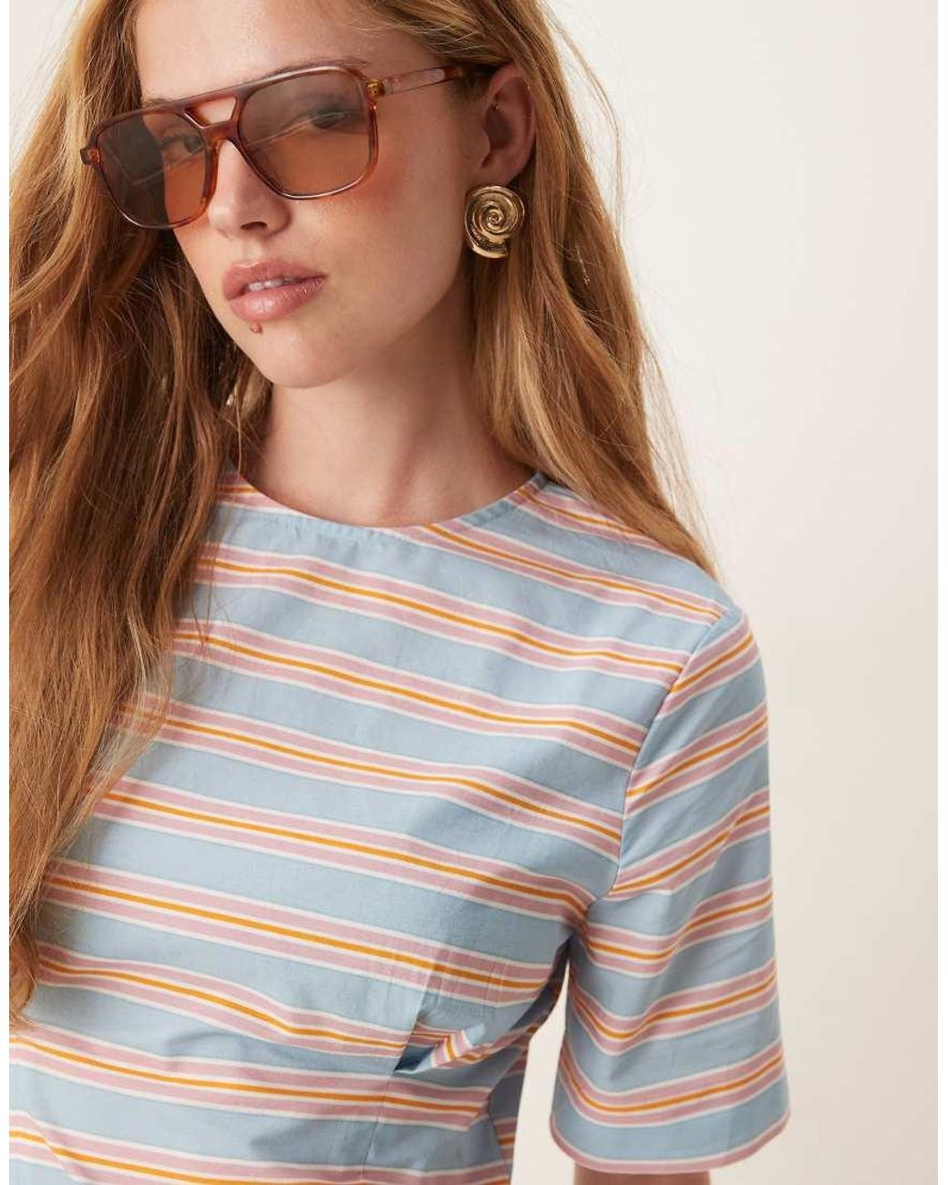 ASOS White Fitted T Shirt Mini Dress