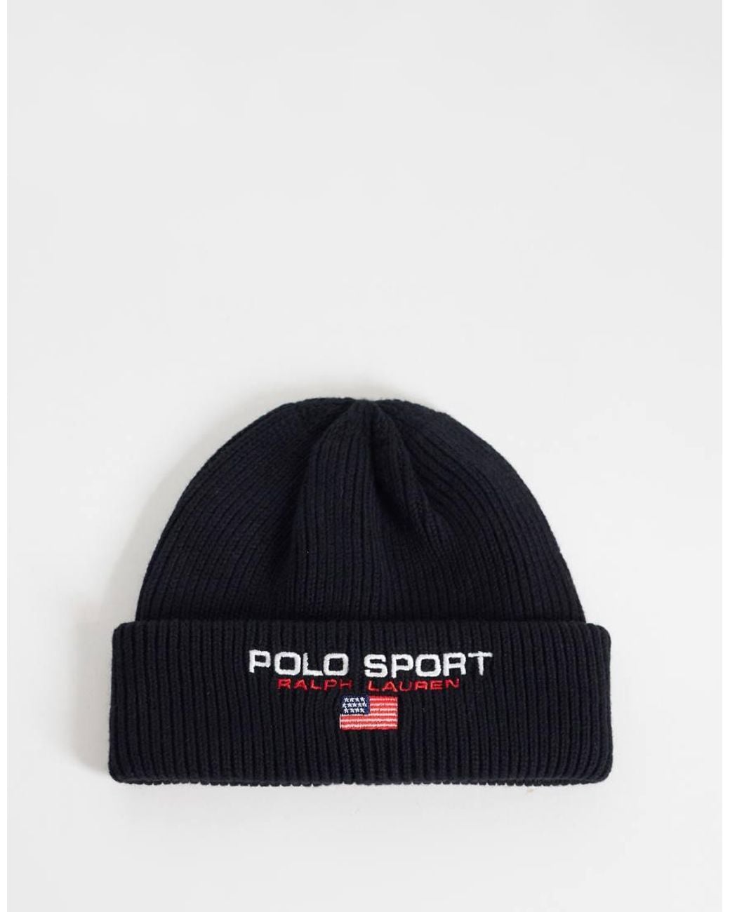 Polo Ralph Lauren Blue Sport Logo Beanie for men