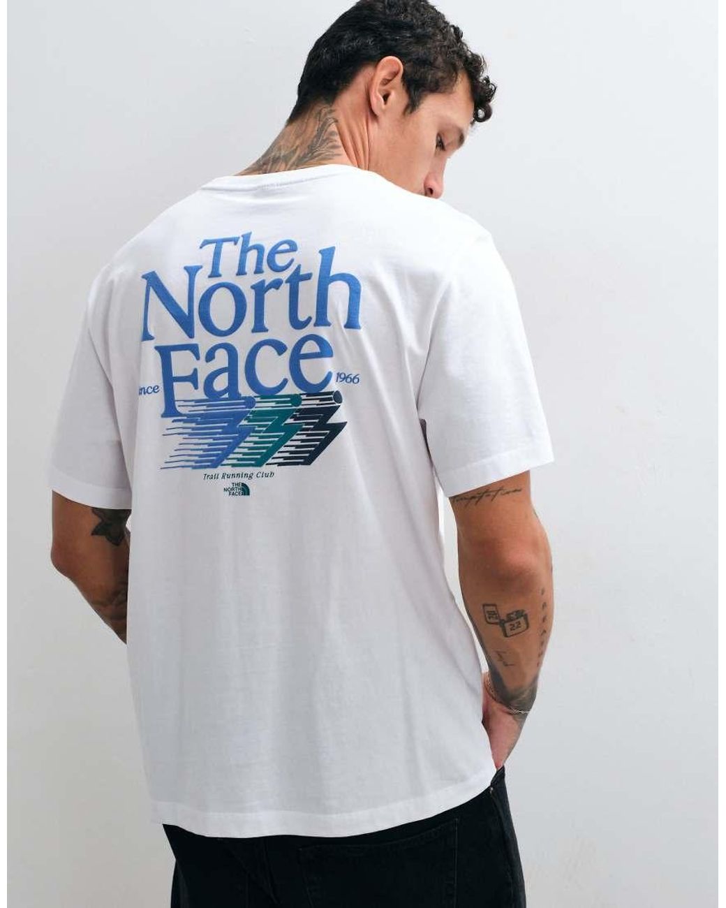 The North Face White Retro Trail Graphic T-shirt for men