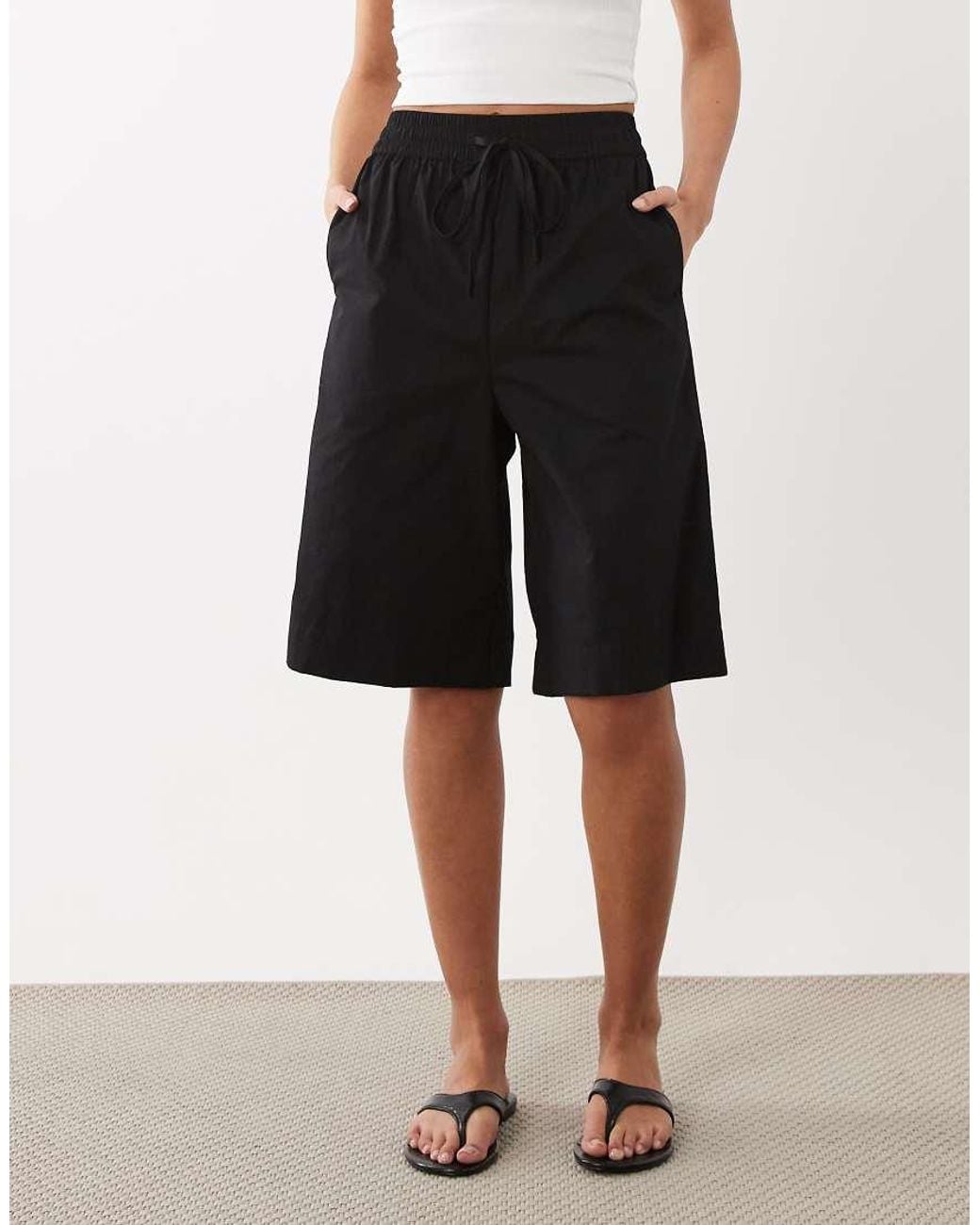 ASOS Natural Longline Shorts