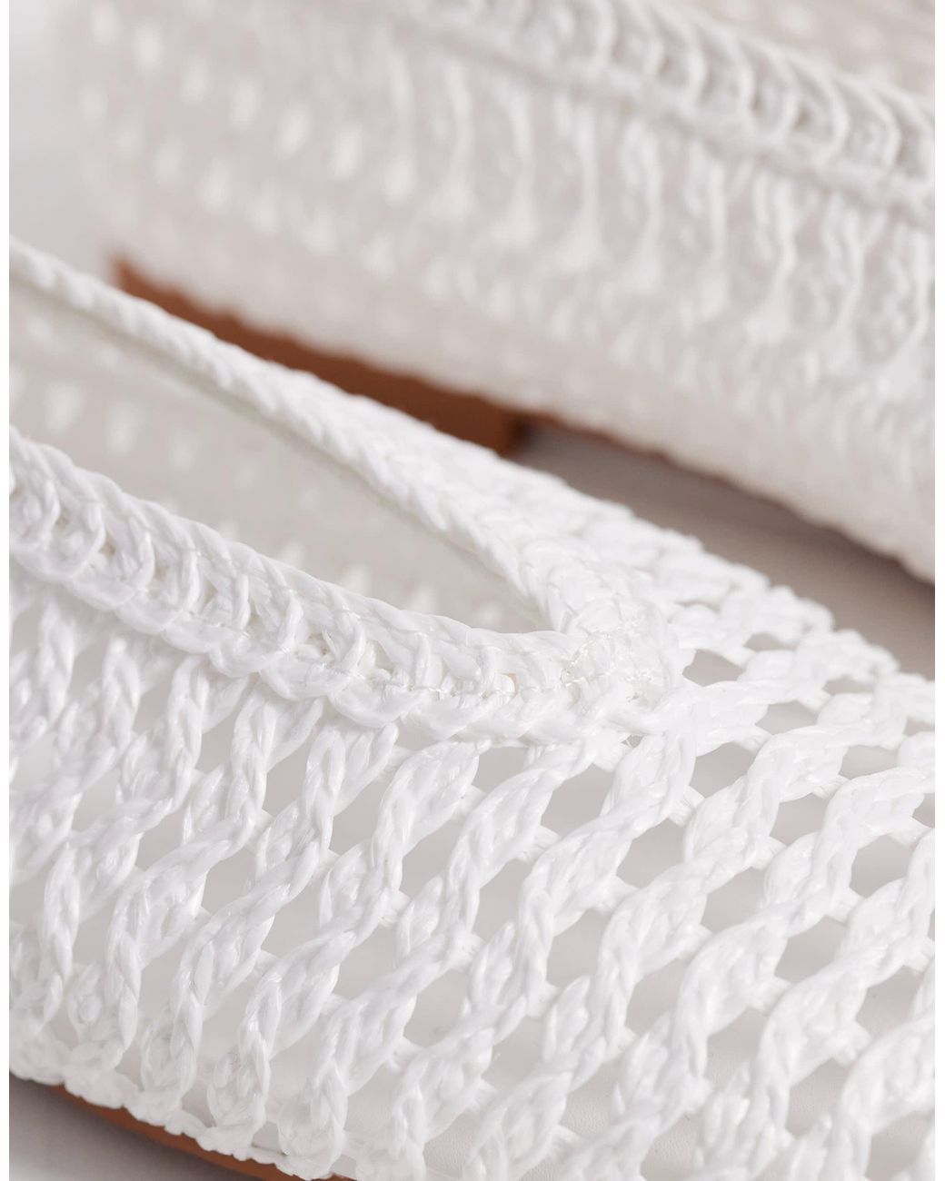 ASOS White Lioness Weave Ballets