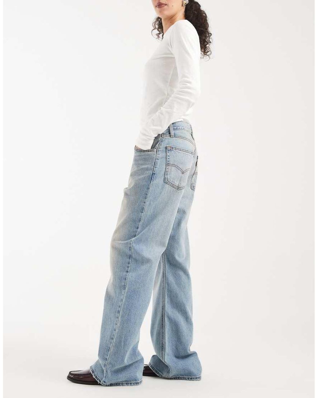 Levi's Blue Loose Bootcut Denim Jeans