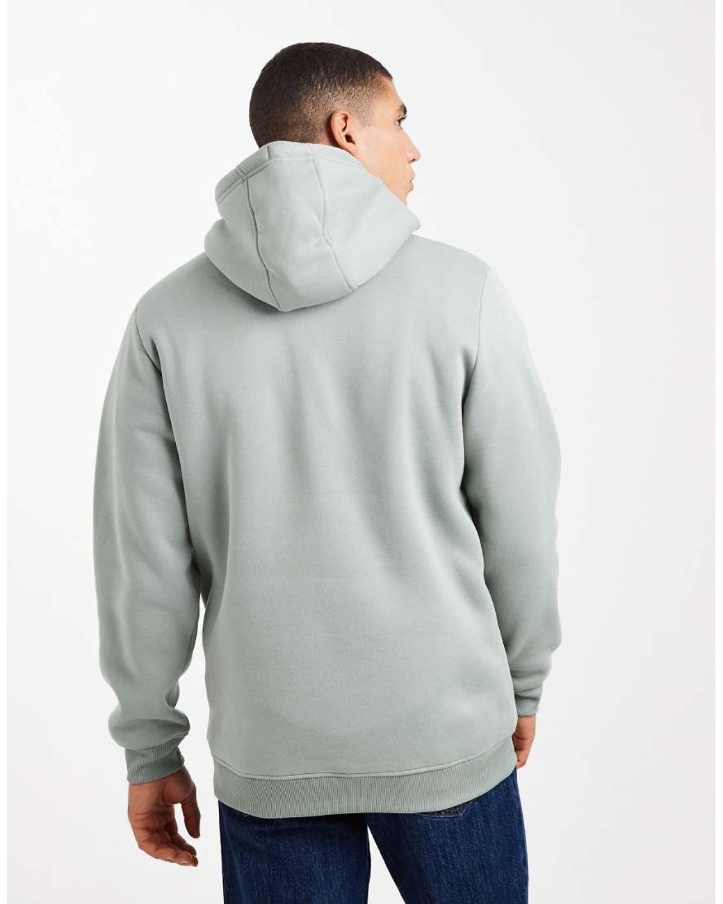 Brave Soul Gray Hoodie With Contrast Drawcords for men