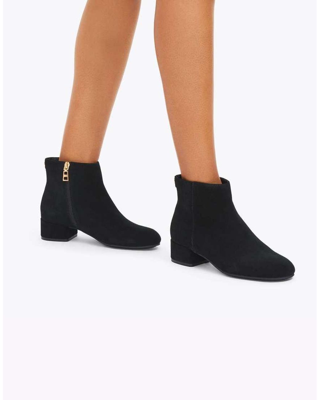 Carvela Kurt Geiger Black Gaia Low Ankle Boots