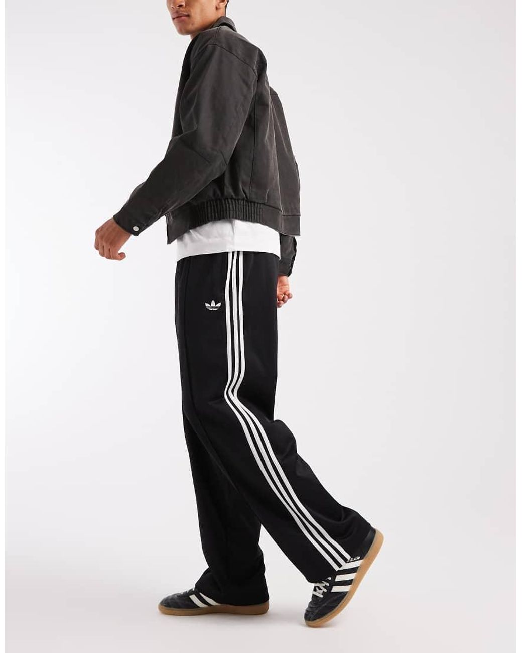 Adidas Originals Black Baggy Track Pants for men