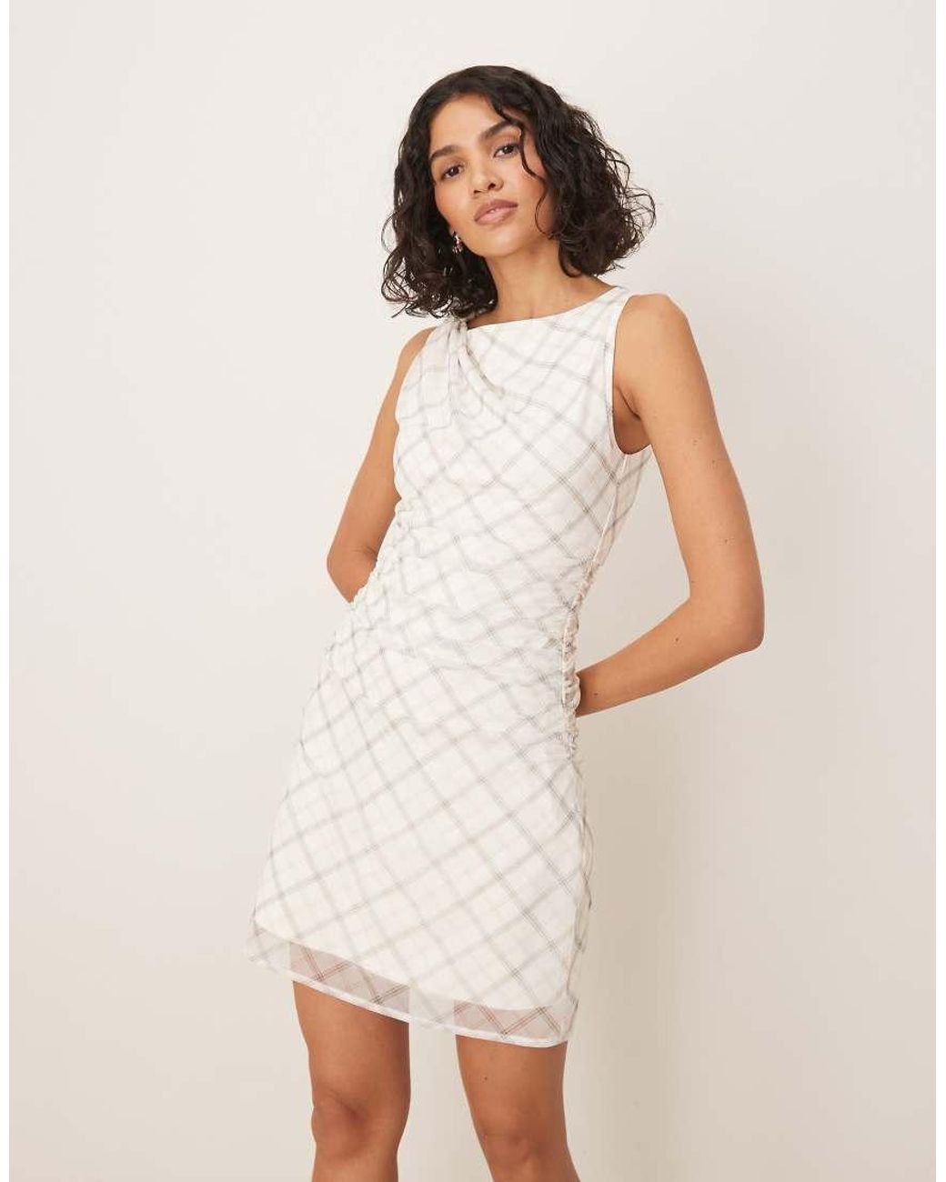 Abercrombie & Fitch Natural Layered Mini Dress