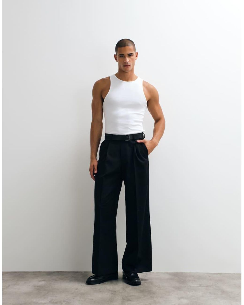 ASOS White Essentials 2 Pack Muscle Fit Vest for men