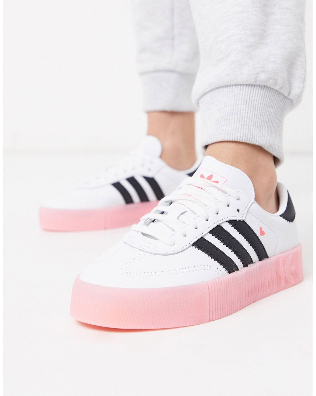 adidas Originals Samba Rose Sneakers With Heart Detail in Pink | Lyst Canada