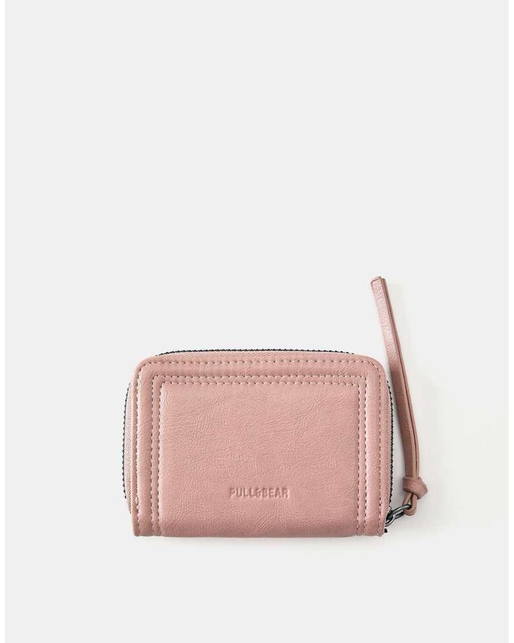 Pull&Bear Pink Distressed Wallet