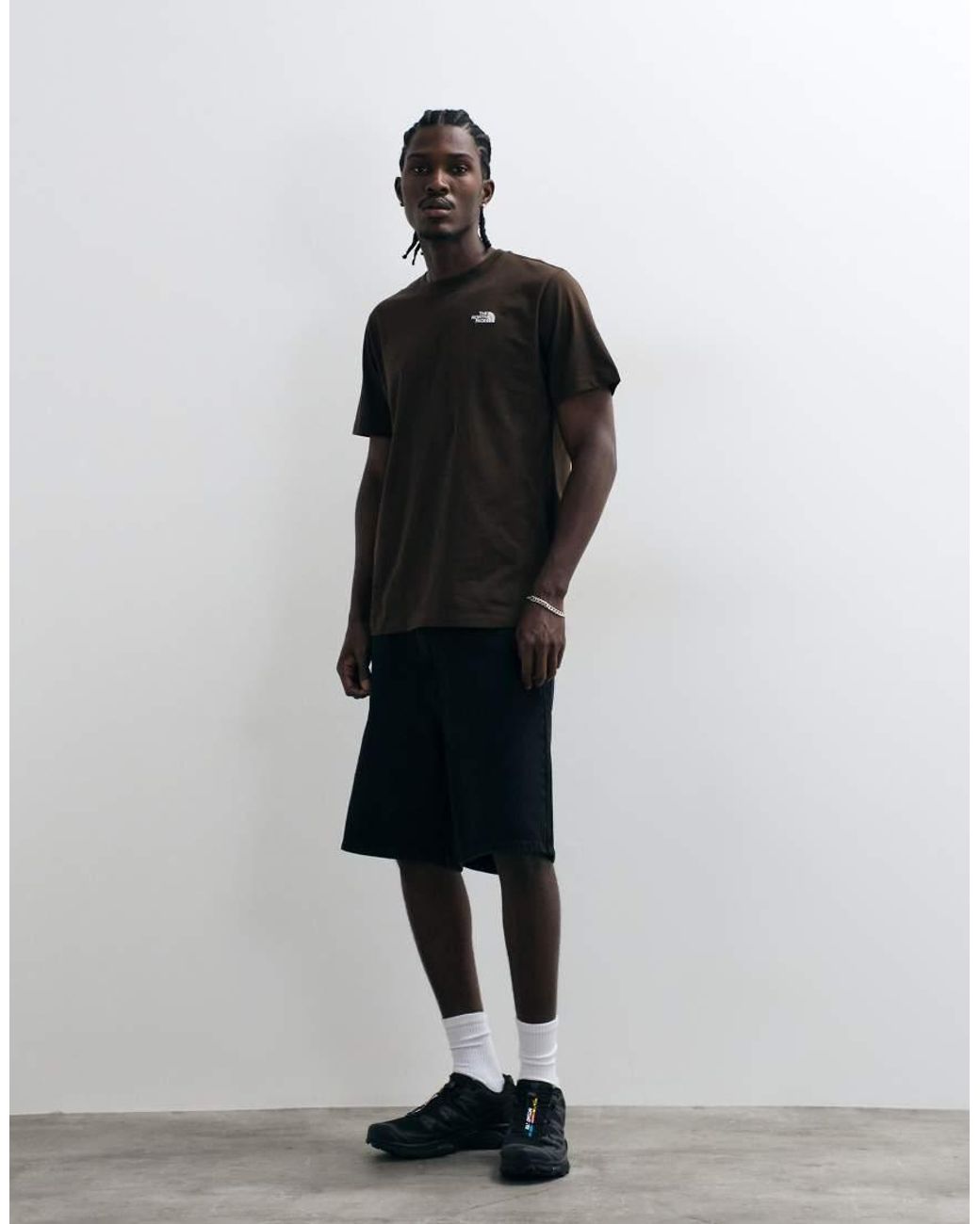 The North Face Black Evolution Simple Dome Short Sleeve T-Shirt for men