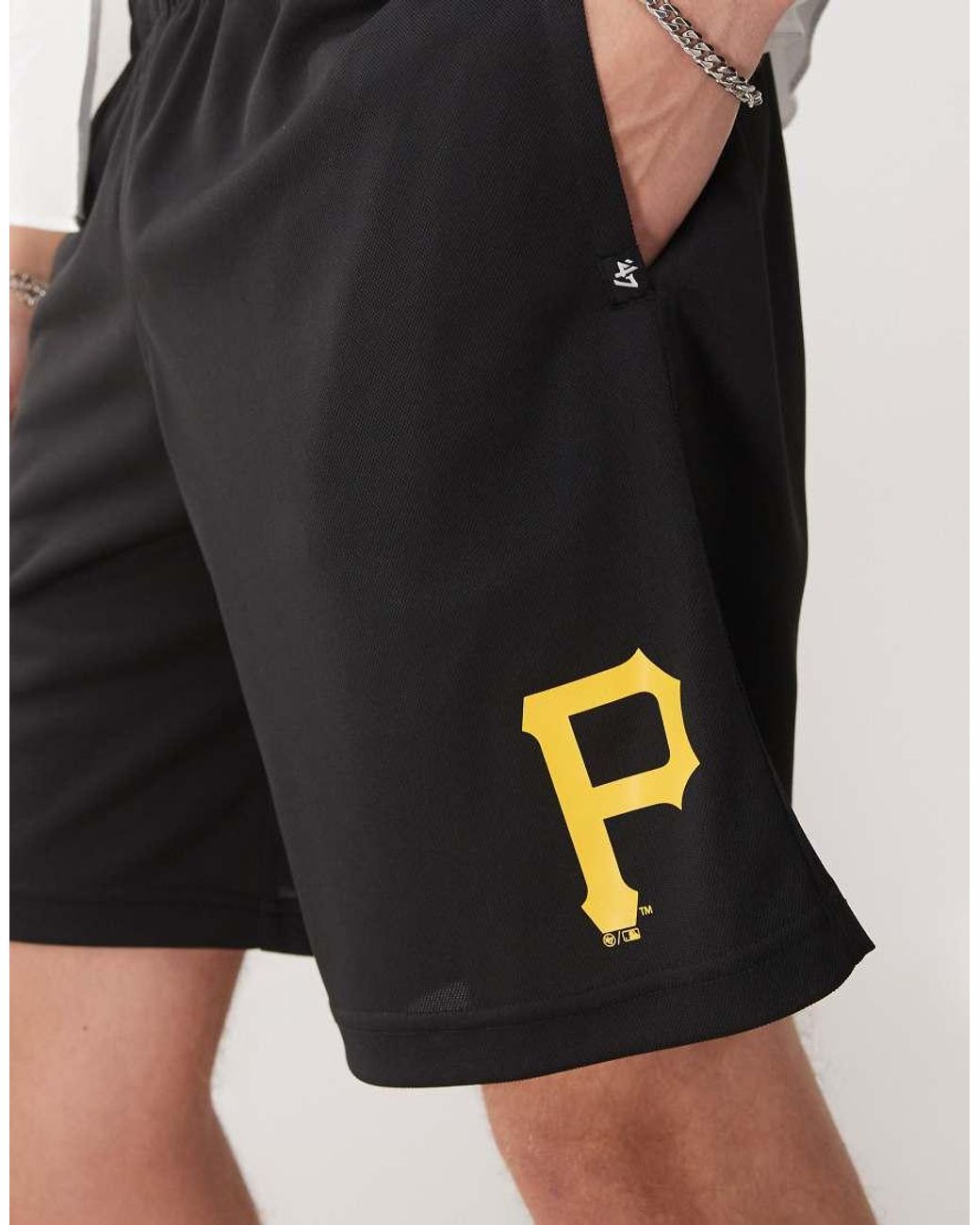 '47 White Pittsburgh Pirates Imprint Logo Shorts for men