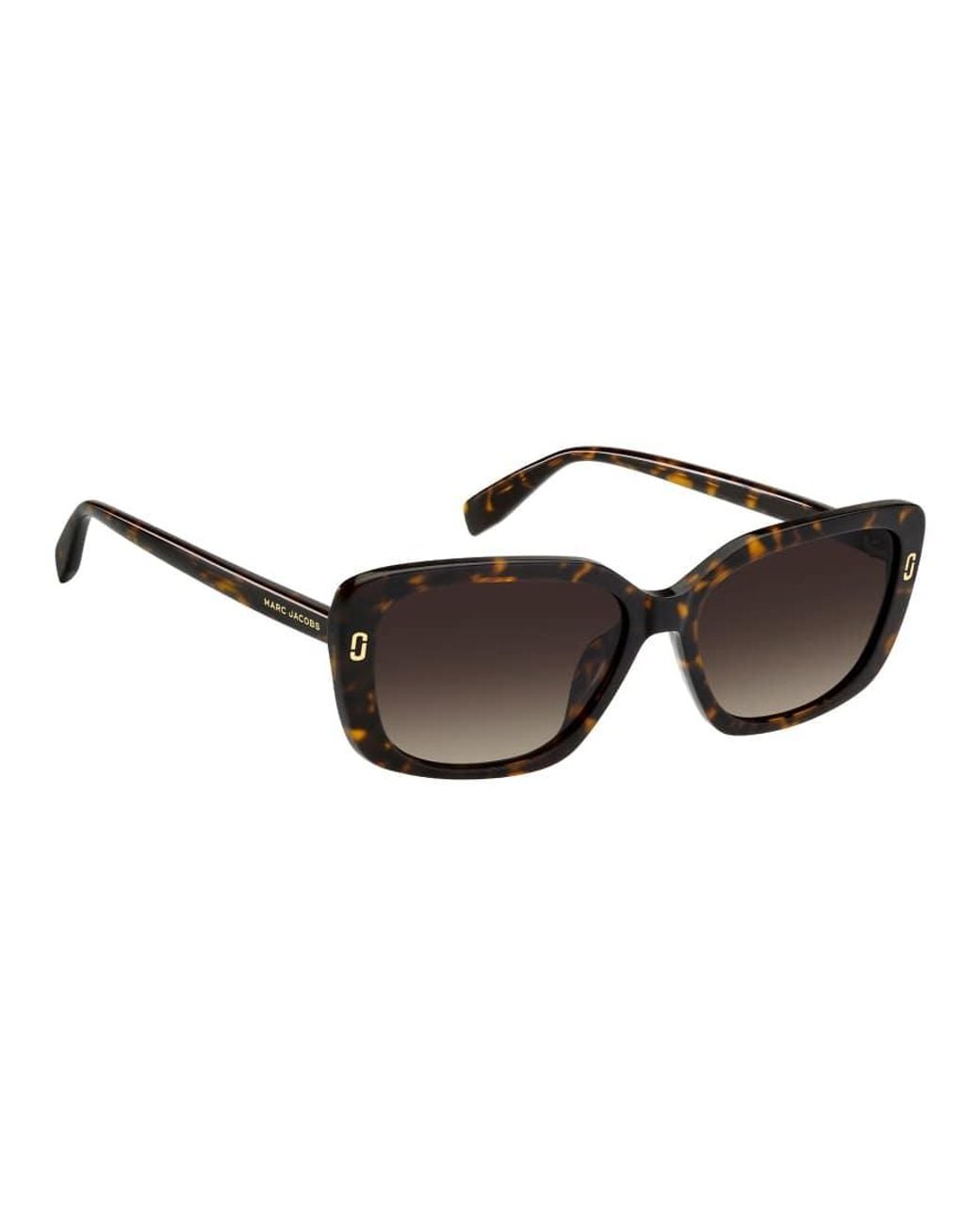 Marc Jacobs Brown Marc Jac Sun Rectangular Sunglasses With Gradient Lenses