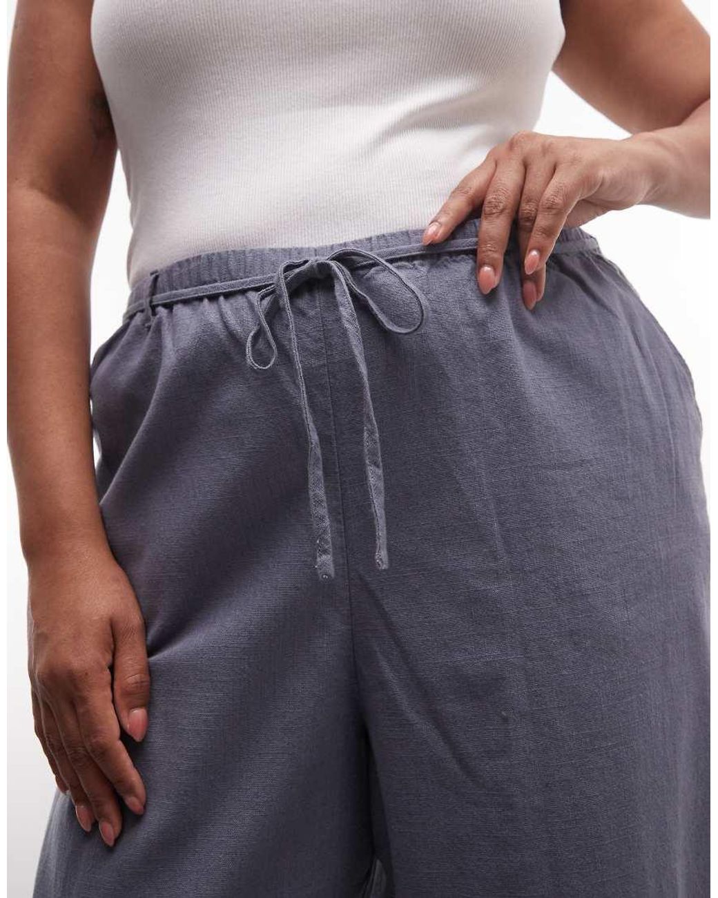 ASOS Blue Asos Design Curve Pull On Pants