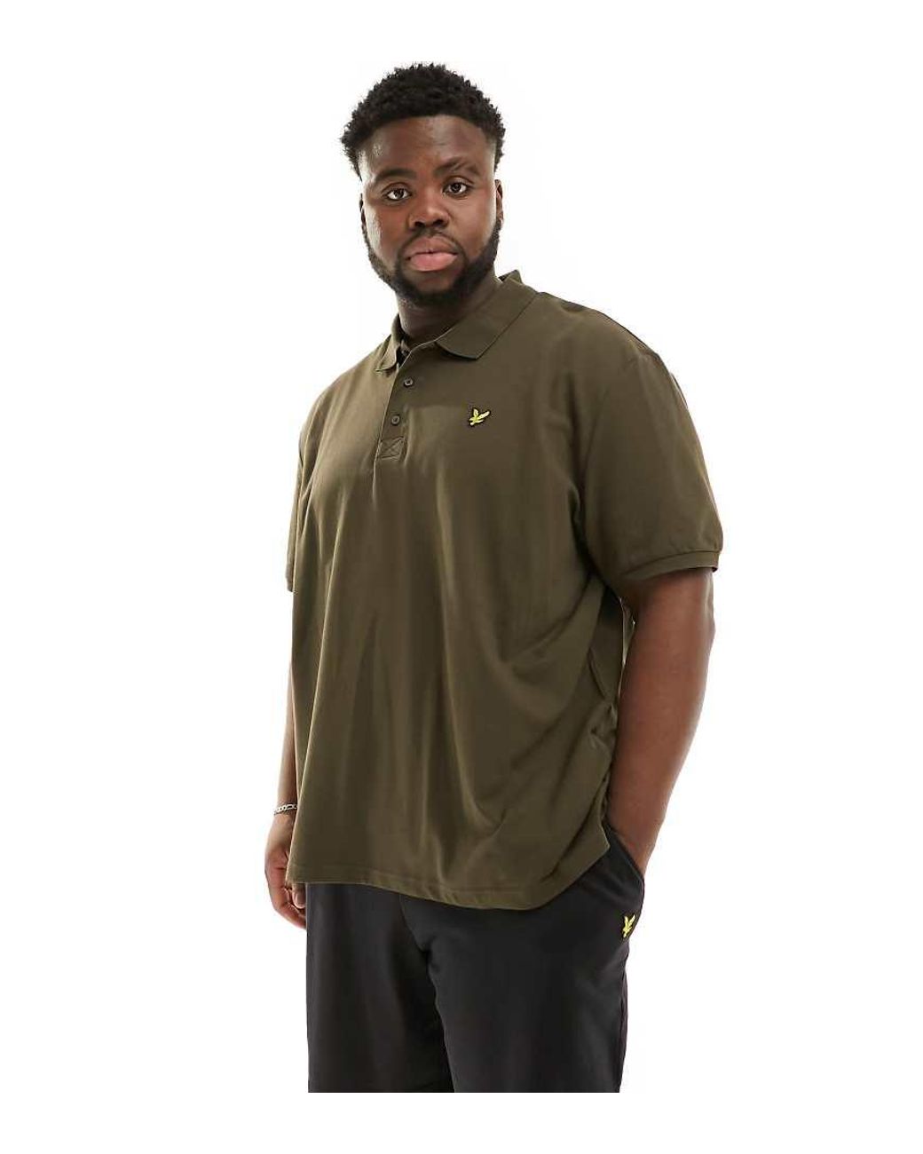 Lyle & Scott Green Plus Short Sleeve Polo Shirt for men