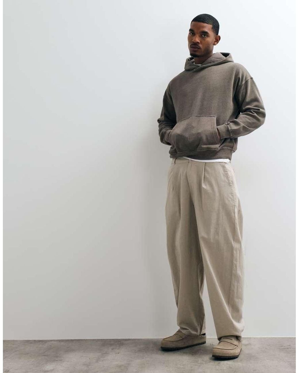 Abercrombie & Fitch Gray Essential Hoodie for men
