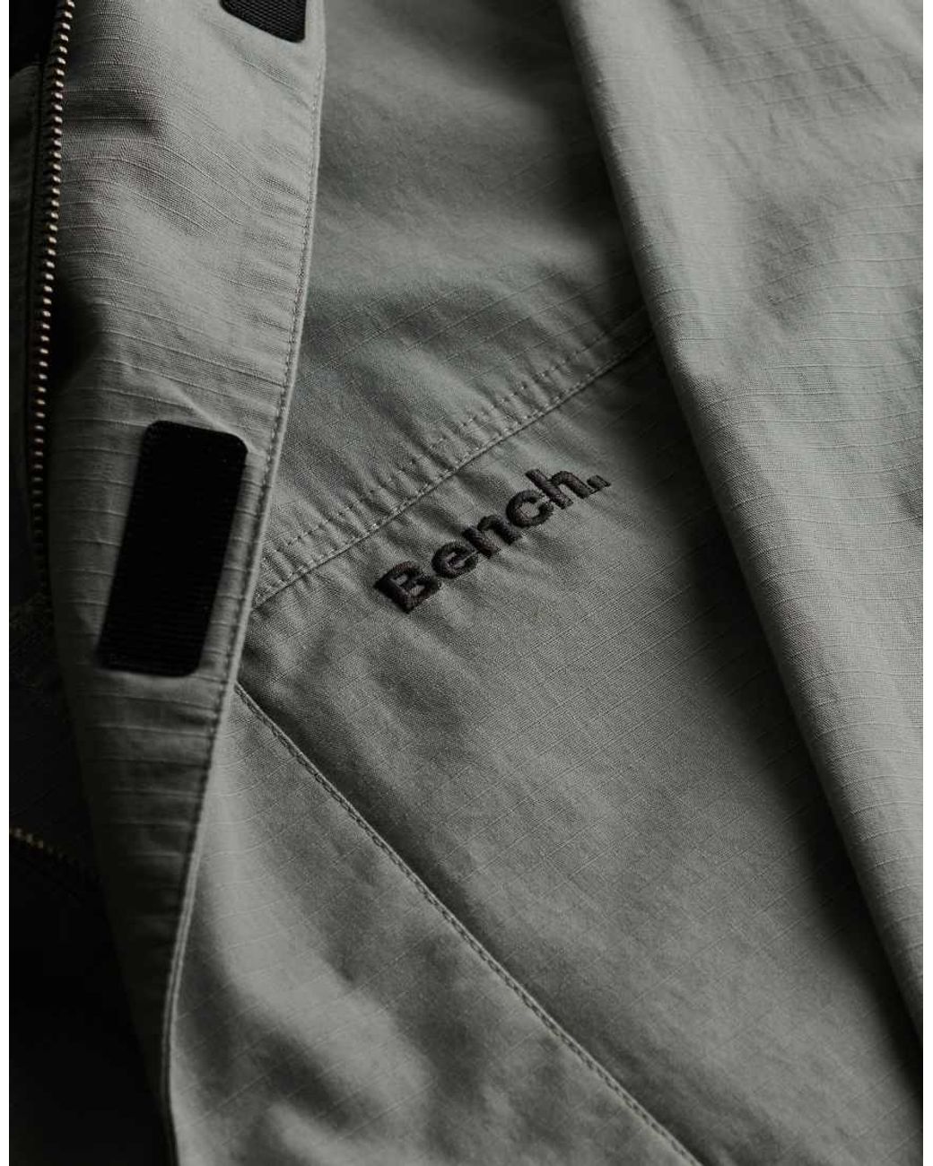 Bench x Superdry & Co Blue High Neck Ripstop Jacket for men