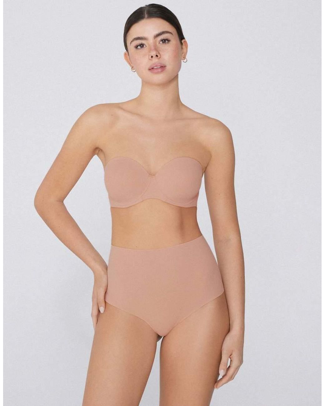 Tezenis Gray Full Coverage Padded Bandeau Bra