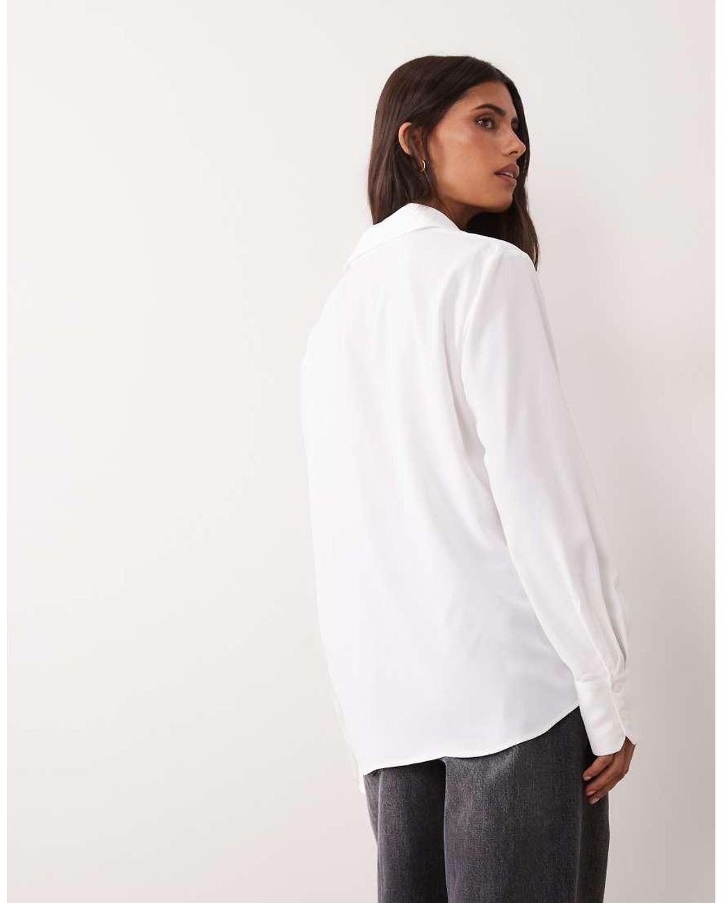 Mango White Classic Shirt