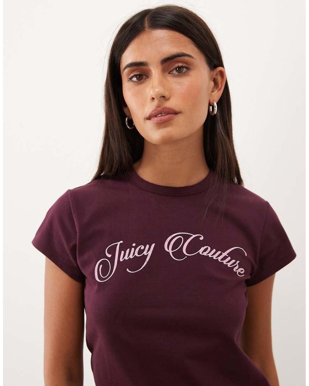 Juicy Couture Purple Logo Script Baby T-shirt