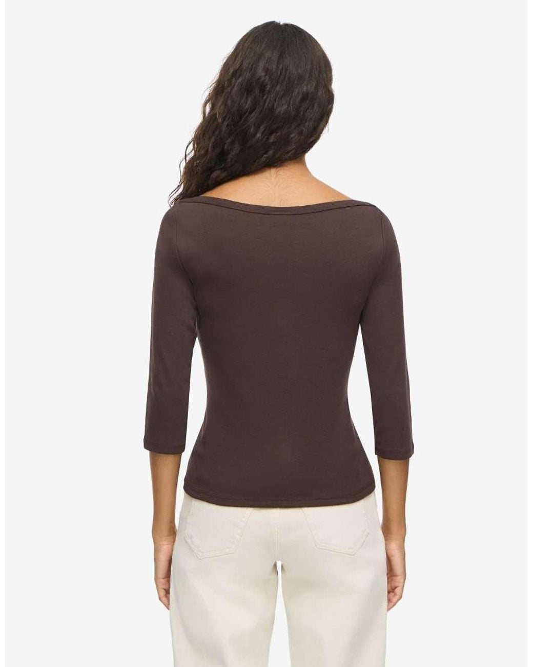 Noisy May Brown 3/4 Sleeved Blouse