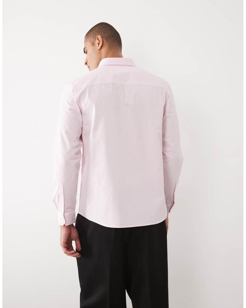 ASOS Pink Regular Smart Shirt for men
