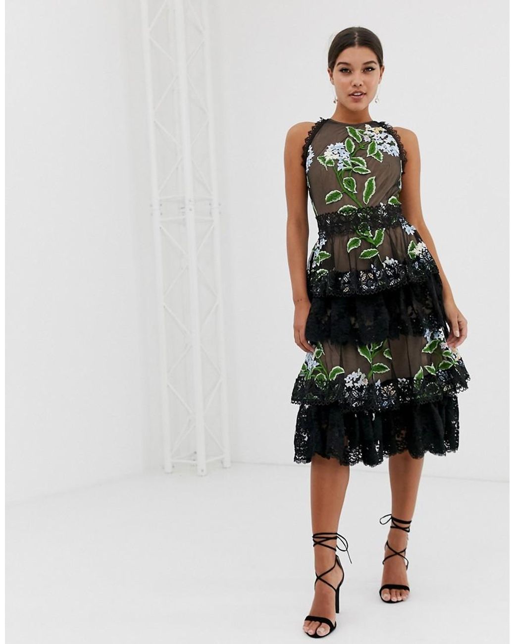 Dress the population top bridgette sleeveless dress