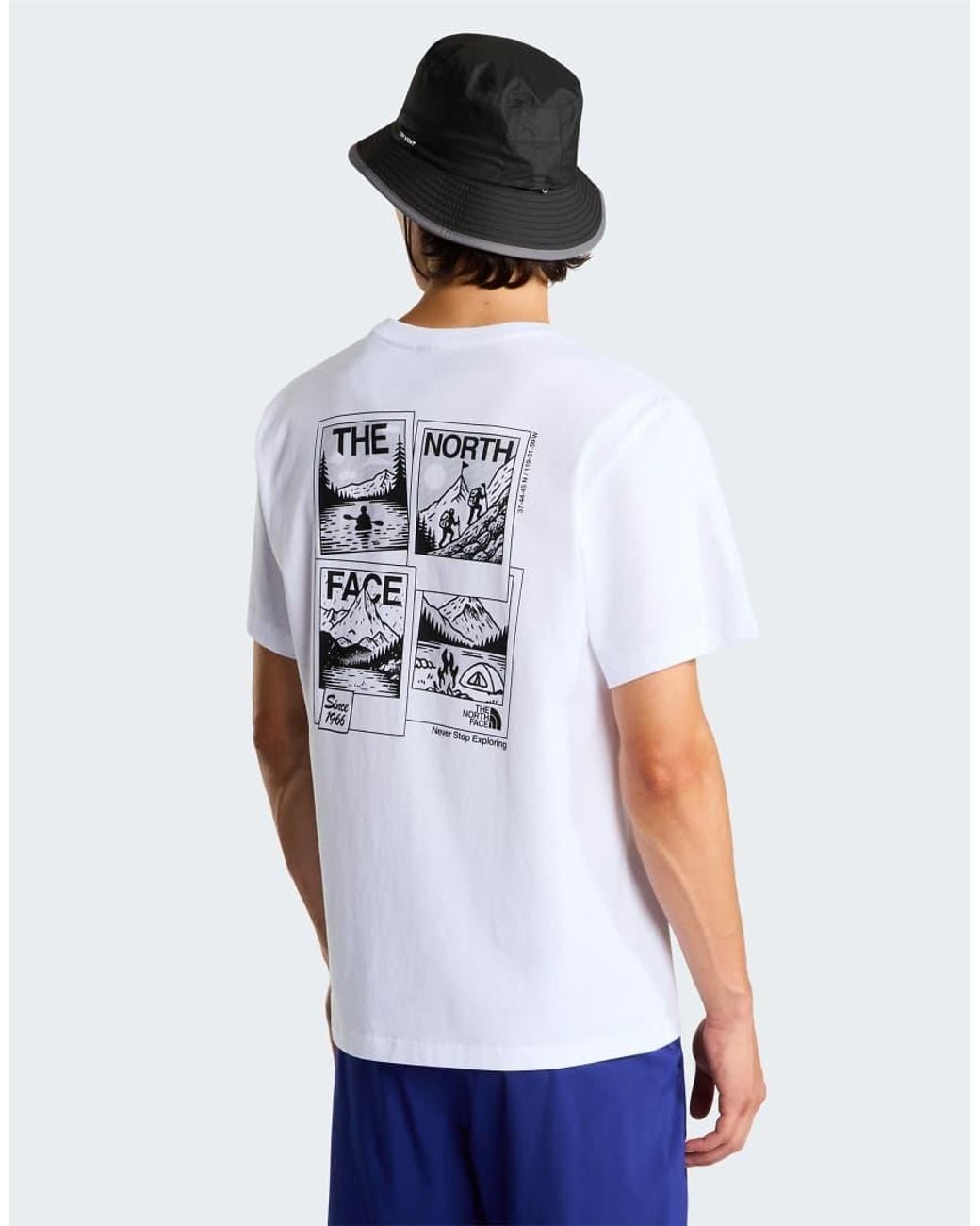 The North Face White M Photo Souvenir Relaxed Ss Tee for men