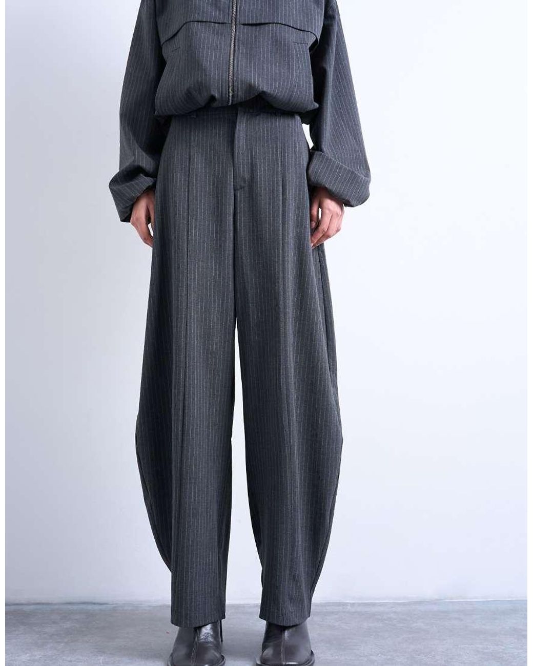 TOPSHOP White Co Ord Barrel Trouser
